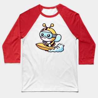 funny bee jetskiing Baseball T-Shirt